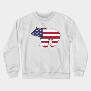 American Flag Beaar Cub Crewneck Sweatshirt